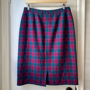 Vtg Pendleton 100% Wool Tartan Skirt